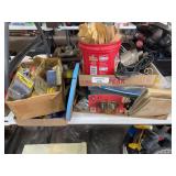 Assorted Hardware, Electrical Components, and Tools
