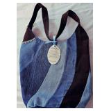 Multi-tone Blue Denim Bag