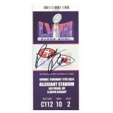 Rashee Rice Autographed Super Bowl LVIII Commemorative Ticket