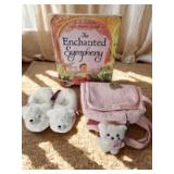 Toddler Slippers, Pink Bag and "Enchanted Symphony" Book
