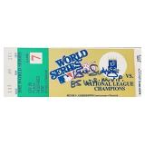 Bret Saberhagen Signed 1985 World Series Commemorative Ticket – Royals Championship Classic