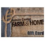 $100 Family Center Gift Card
