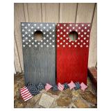 Handcrafted Patriotic Cornhole Game Set