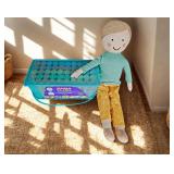 Soft Fabric Doll with Sidewalk Chalk