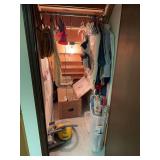 Vacuum, Lot of Wrapping Paper Rolls and Kitchen-Klatter Magazines