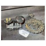 Cast Iron Scale and Eagle Trivet