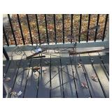 Decorative Metal Wheelbarrow Garden Plant Stand