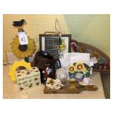Kitchen Decor: Sunflower Accents, Recipe Box, and More