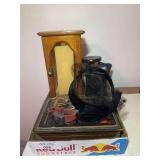 Assorted Collectibles Including Jewelry Box, Hat, Glasses, and More