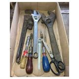 Mixed Lot of Wrenches, Screwdrivers, and Hand Tools - Ridgid & Crescent