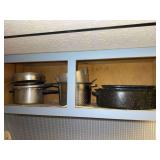 Collection of Assorted Kitchen Pots and Pans