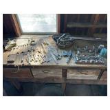 Mixed Lot of Various Tools, Wrenches, Sockets, and Hardware