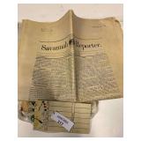 Mixed Lot: Newspapers, Postcards, Ephemera