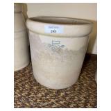 Stoneware Crock with Number 5 Decoration