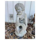 Concrete Cherub Garden Statue
