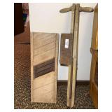 Wooden Cabbage Shredder and Old Time Planter