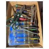 Box of Assorted Hand Tools
