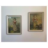 Wall Decor Grouping with Framed Prints and Butterfly Decorations