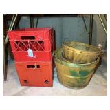 Assorted Crate and Basket Lot