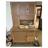 Vintage Oak Hoosier Cabinet NO CONTENTS