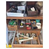 Mixed Lot of Hardware, Fasteners, and Shop Supplies