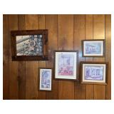 Collection of Five Framed Prints by Various Artists