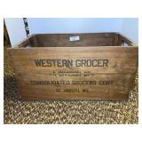 Western Grocer Wooden Crate - Consolidated Grocers Corp. St. Joseph, MO