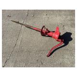 Red Metal Hand Water Pump