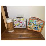 The Flintstones Lunchbox and Travel Sticker Lunchbox with Aladdin Thermos