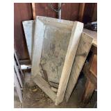 Concrete Mixing Trough with Tools