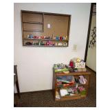 Wall-Mounted Thread Shelf and Wooden Cabinet