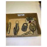 Collection of Knives, Locks and Durham Tobacco