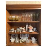 Elegant Assortment of Decorative Glassware, Teacups, and Porcelain Dishes