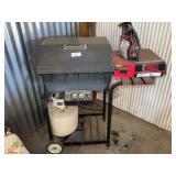 Arklamatic Grill with Propane Tank and Portable Grill Box