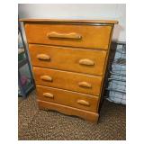 Wood 4-Drawer Dresser