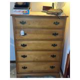 Wooden Dresser with Five Drawers