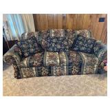 Floral Pattern Sofa with Pillows