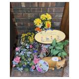 Floral Arrangements, Cat Doorstop, and More