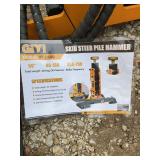 Skid steer pile hammer