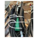 Bundle of assorted hydraulic hoses
