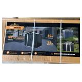 LDH-MS10 10 10 x 10 galvanized Apex roof metal shed