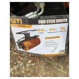 Mini skid steer sweeper