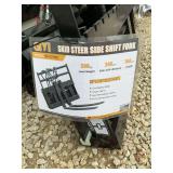 Mini skid steer side shift fork