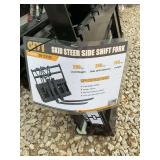 Mini skid steer side shift fork