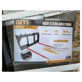 Skid steer bale forks