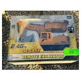 Diecast remote excavator