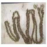 Heavy Duty 5/16" Tow Chain With Forged Steel Hooks