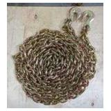 Heavy Duty 3/8" Tow Chain With Forged Steel Hooks