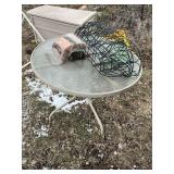 Patio table & 2 window planters