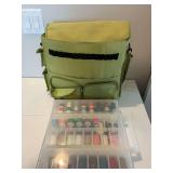 Portable Craft/Sewing Bag with sewing machine thread